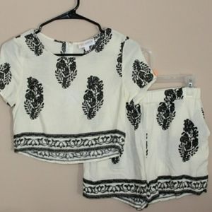 Boho shorts and top set
